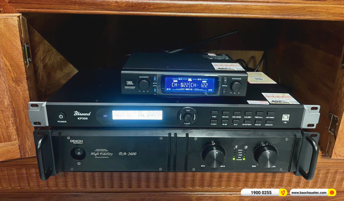 Lắp đặt d&agrave;n karaoke Denon hơn 54tr cho chị Ho&agrave;n tại Bắc Giang