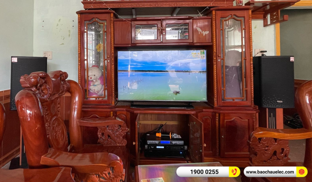 Lắp đặt d&agrave;n karaoke Denon hơn 35tr cho chị Sen tại Đồng Nai