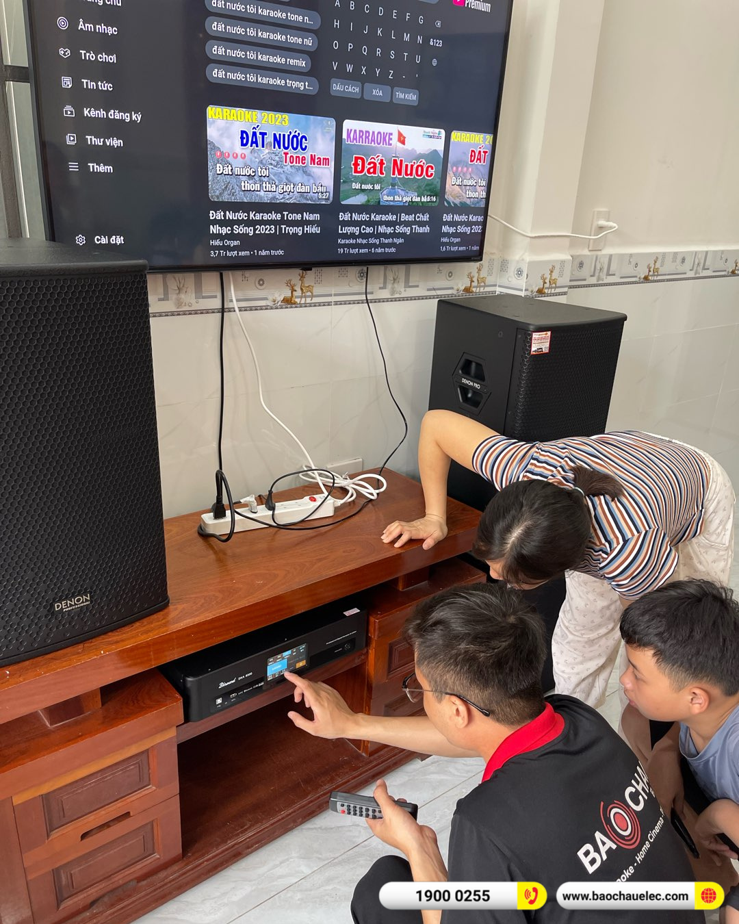 Lắp đặt d&agrave;n karaoke Denon hơn 30tr cho chị Toan tại B&igrave;nh Dương