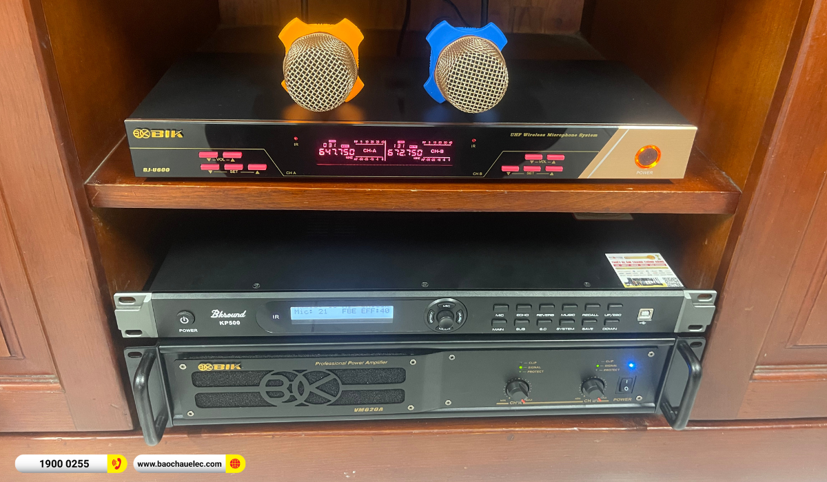 Lắp đặt d&agrave;n karaoke Denon hơn 37tr cho chị Tr&acirc;m tại TP HCM