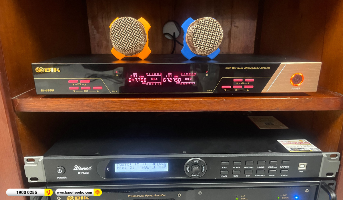 Lắp đặt d&agrave;n karaoke Denon hơn 37tr cho chị Tr&acirc;m tại TP HCM