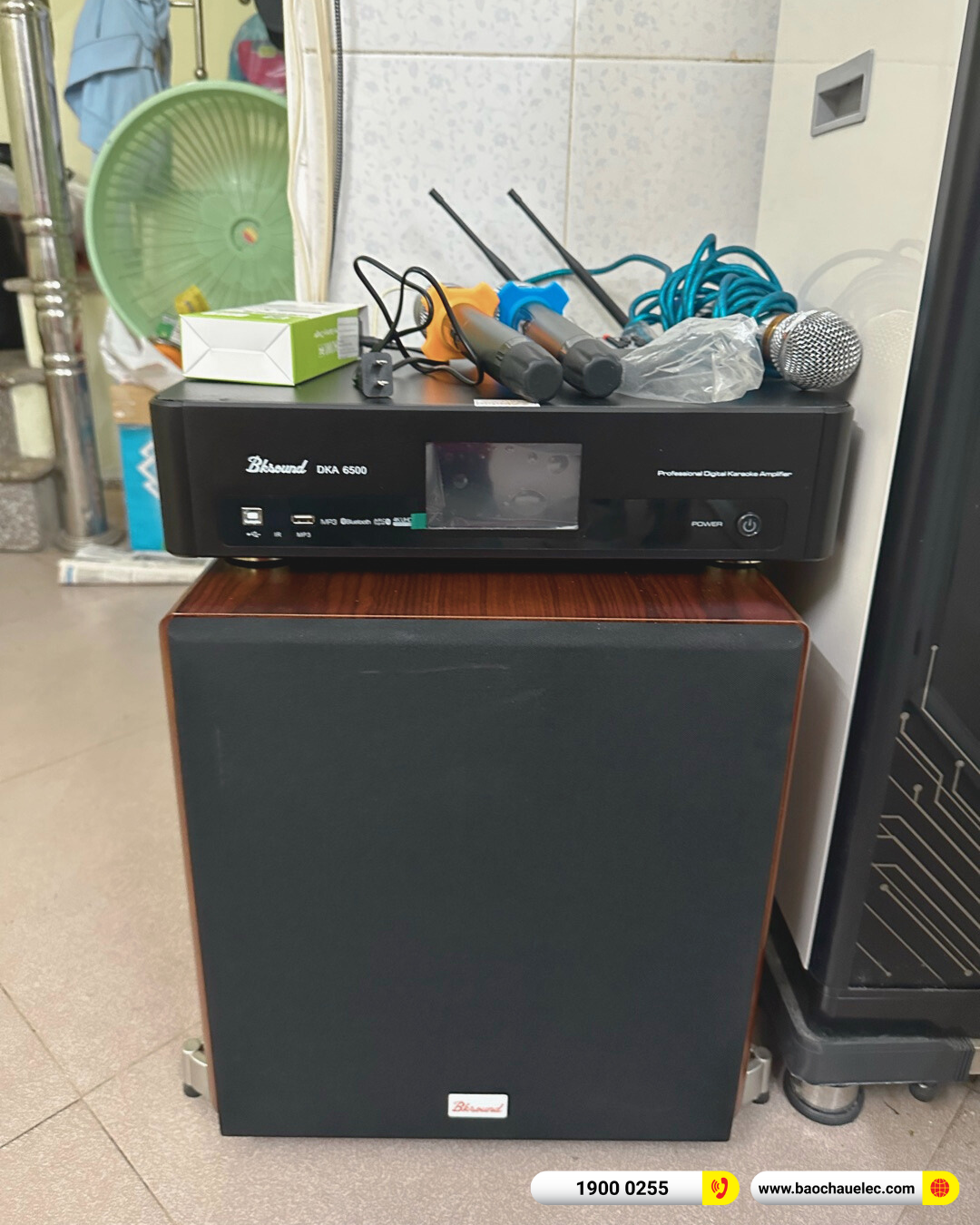 Lắp đặt d&agrave;n karaoke Denon hơn 20tr cho chị V&acirc;n tại H&agrave; Nội