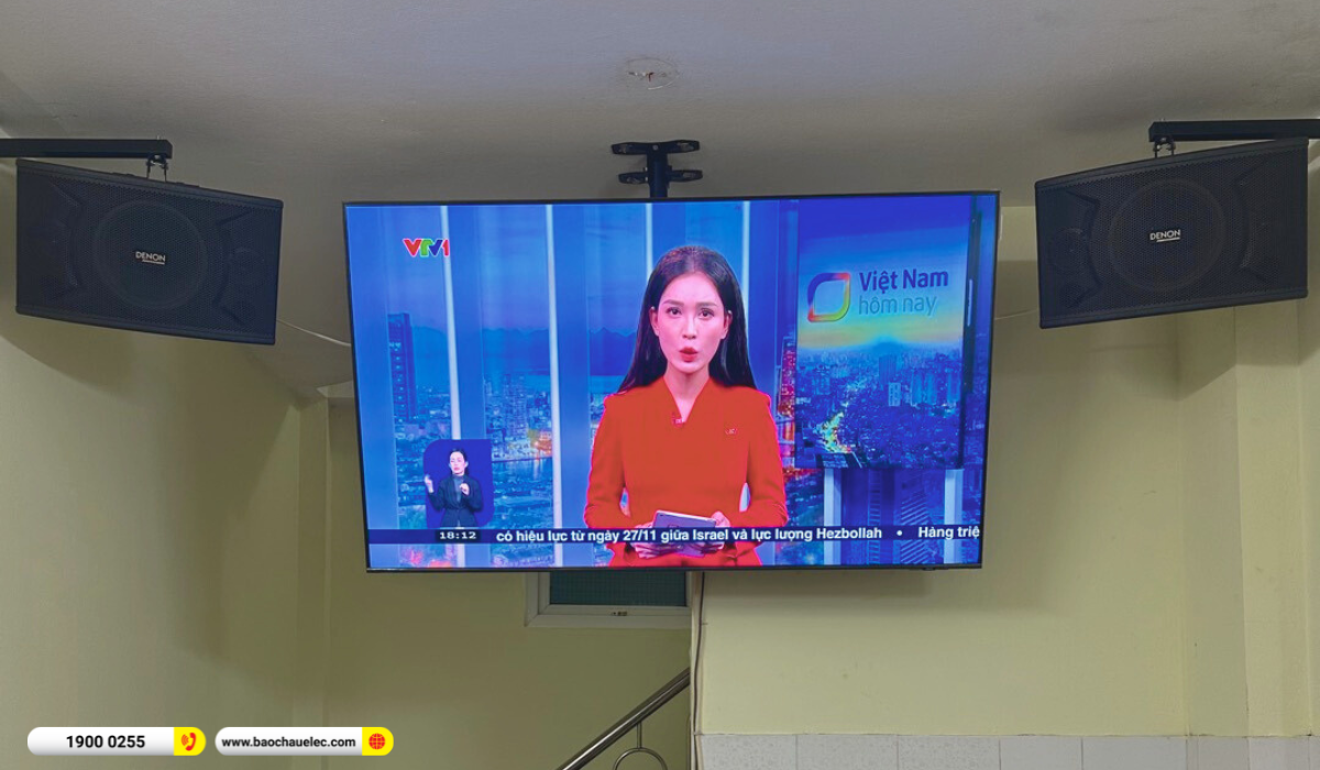 Lắp đặt d&agrave;n karaoke Denon hơn 20tr cho chị V&acirc;n tại H&agrave; Nội