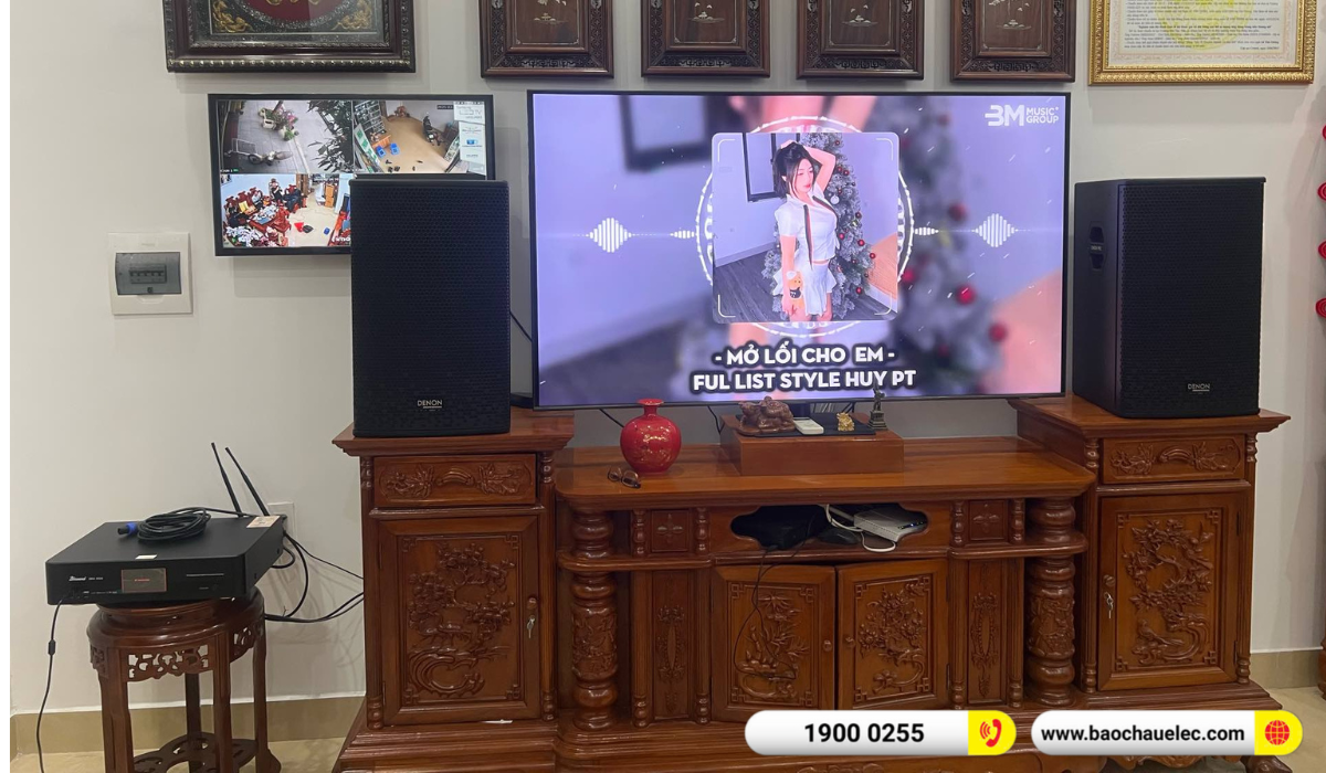 Lắp đặt d&agrave;n karaoke Denon hơn 23tr cho c&ocirc; Thanh tại Hải Ph&ograve;ng