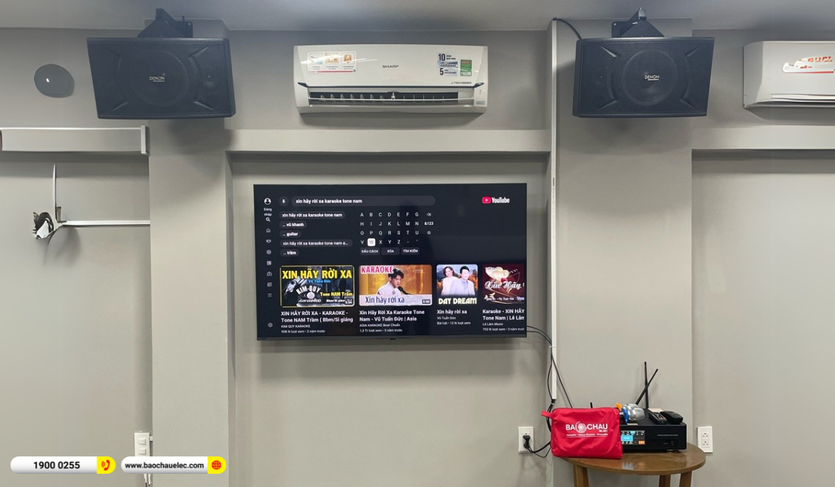 Lắp đặt d&agrave;n karaoke Denon gần 15tr cho chị Ng&acirc;n tại Thủ Đức
