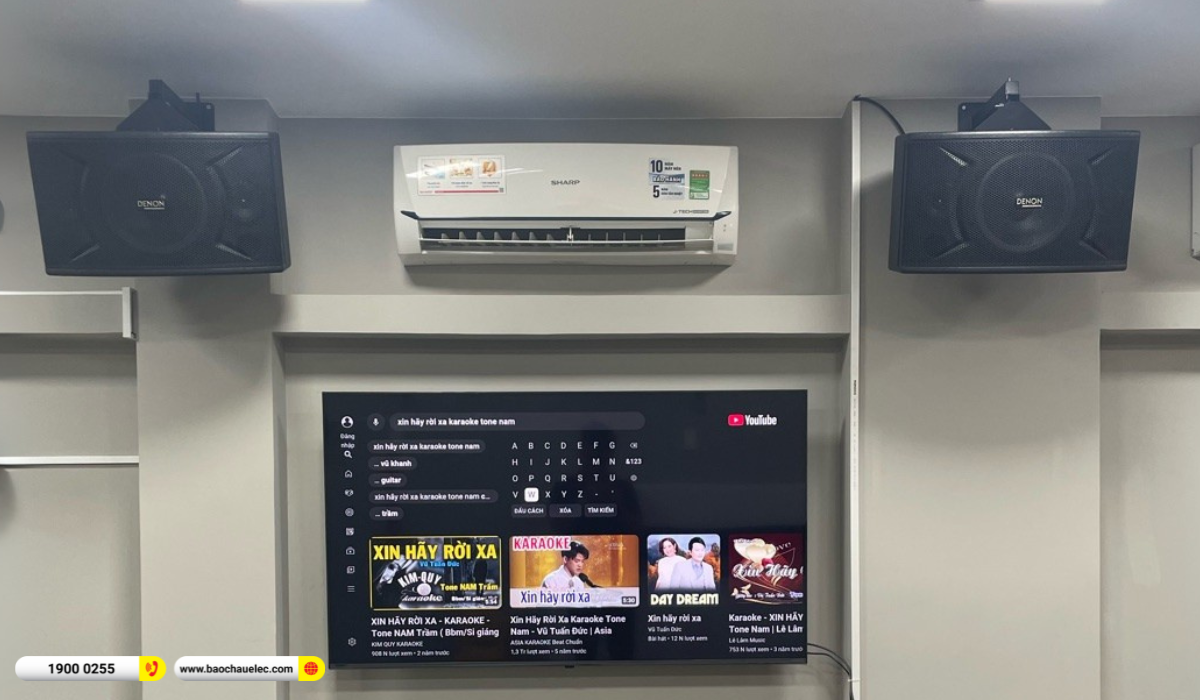 Lắp đặt d&agrave;n karaoke Denon gần 15tr cho chị Ng&acirc;n tại Thủ Đức