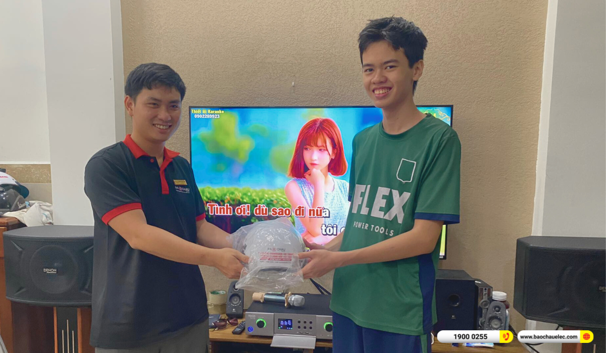 Lắp đặt d&agrave;n karaoke Denon gần 20tr cho anh Kim tại TP HCM
