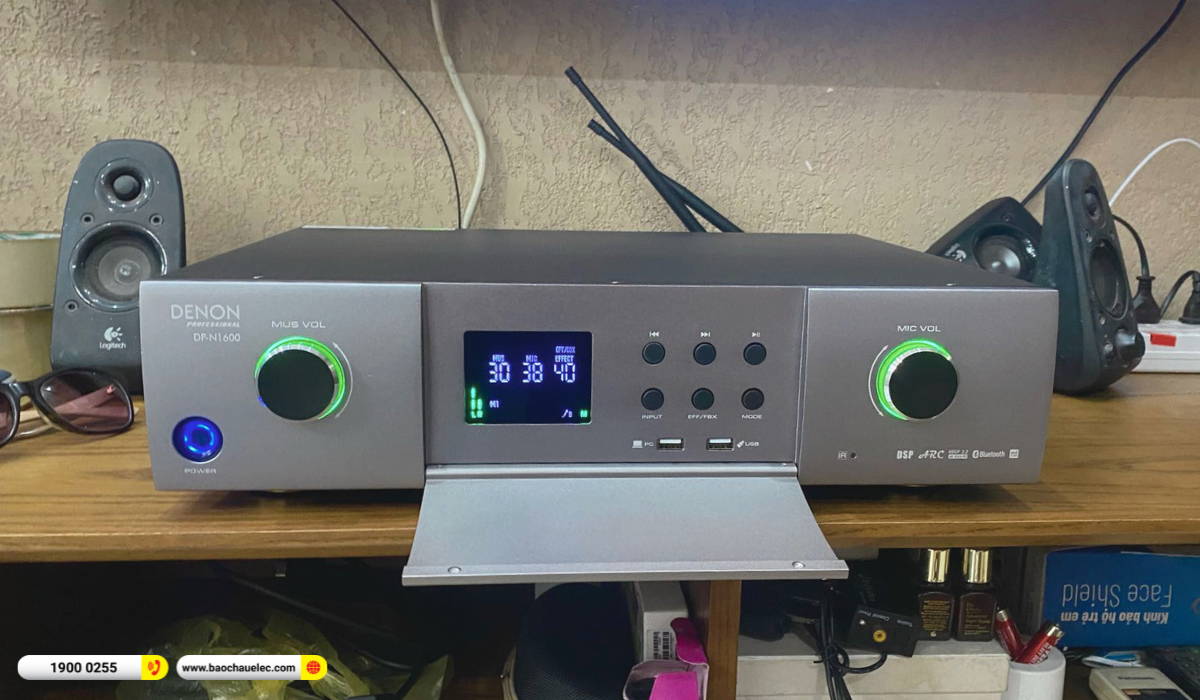 Lắp đặt d&agrave;n karaoke Denon gần 20tr cho anh Kim tại TP HCM