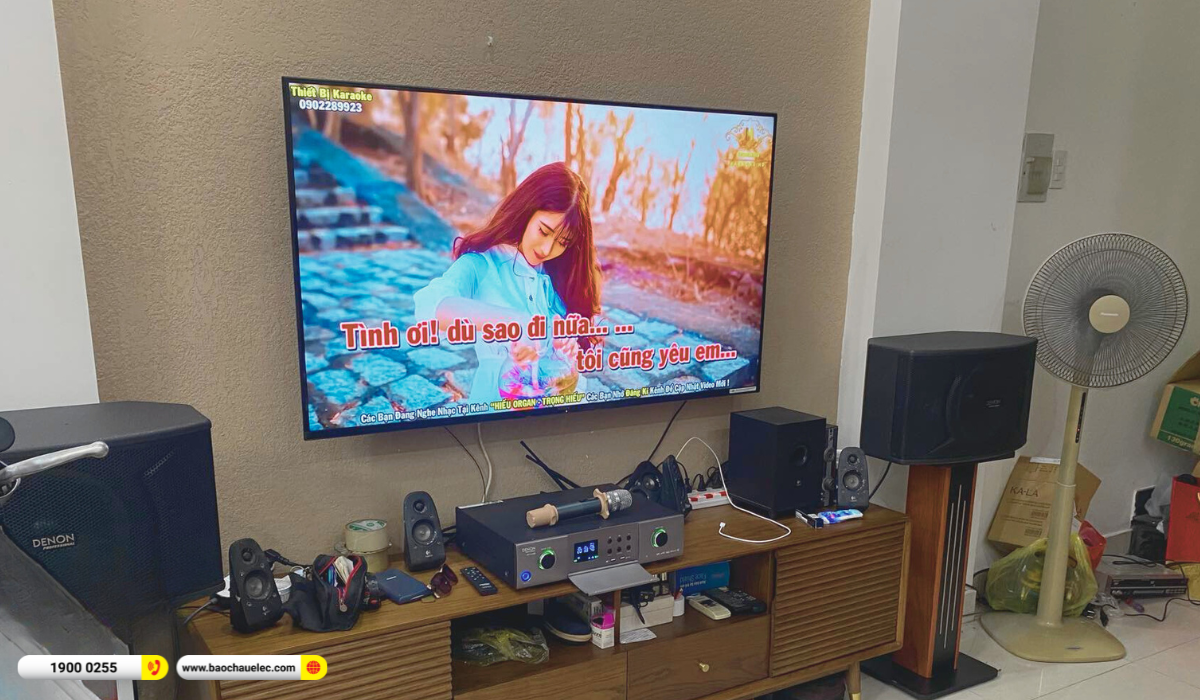 Lắp đặt d&agrave;n karaoke Denon gần 20tr cho anh Kim tại TP HCM