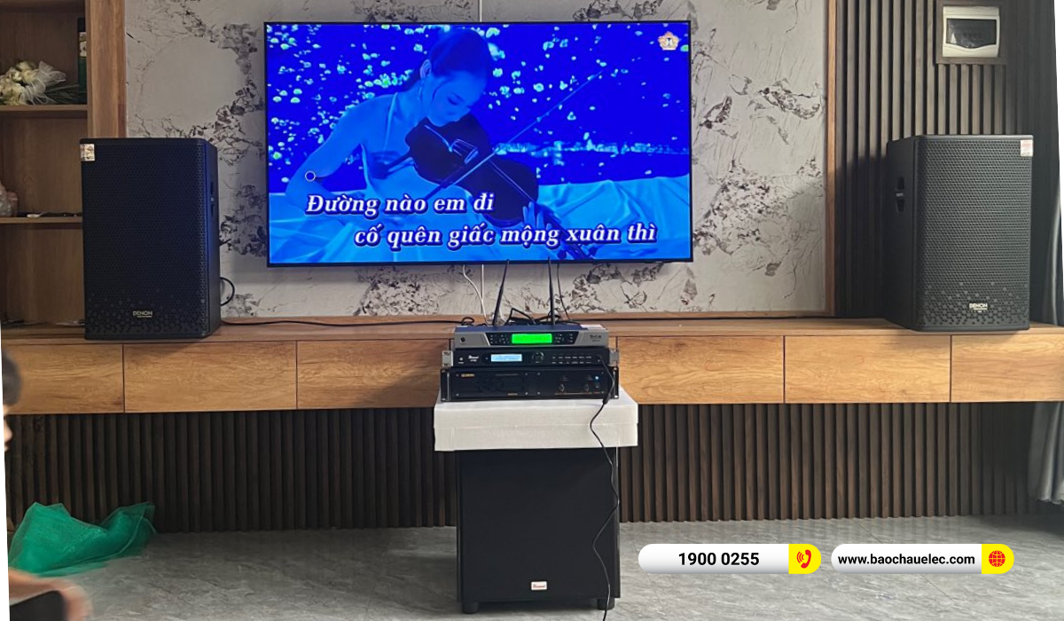 Lắp đặt d&agrave;n karaoke Denon gần 38tr cho anh Vinh tại Đắk Lắk