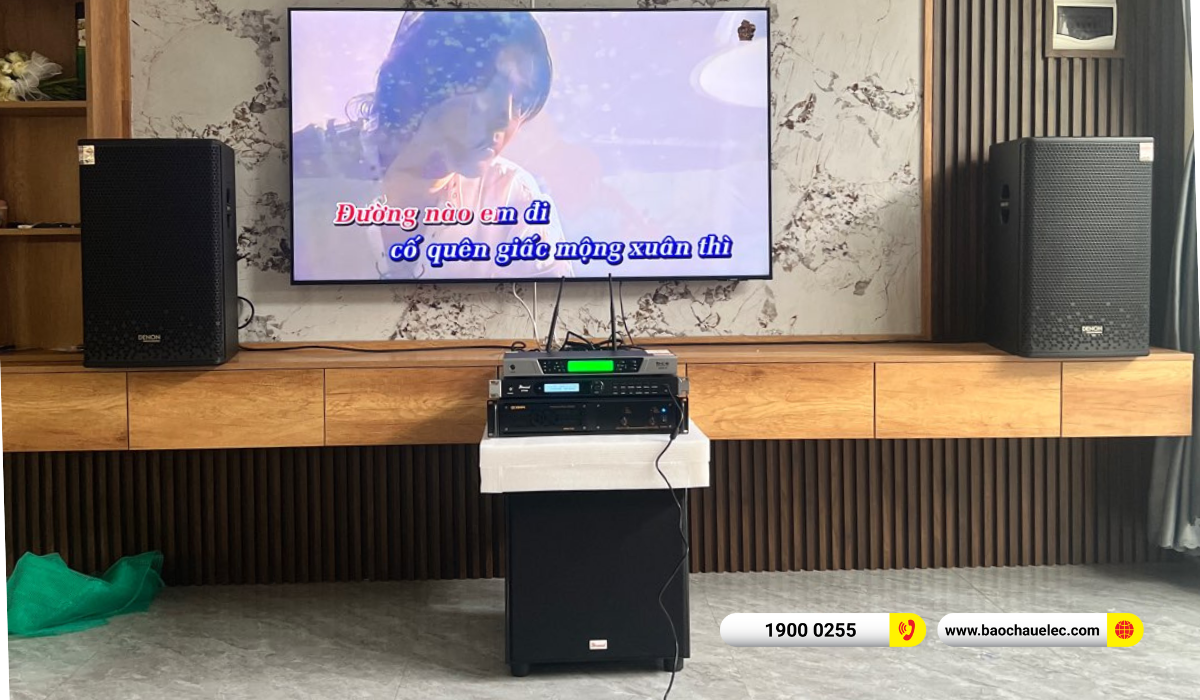 Lắp đặt d&agrave;n karaoke Denon gần 38tr cho anh Vinh tại Đắk Lắk