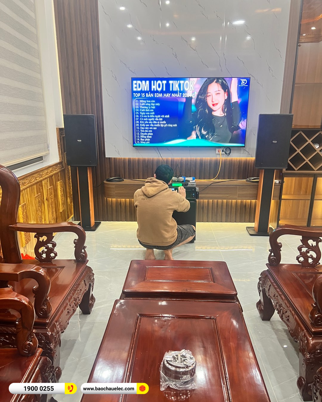 Lắp đặt d&agrave;n karaoke Denon gần 47tr cho c&ocirc; Lan tại Đắk Lắk