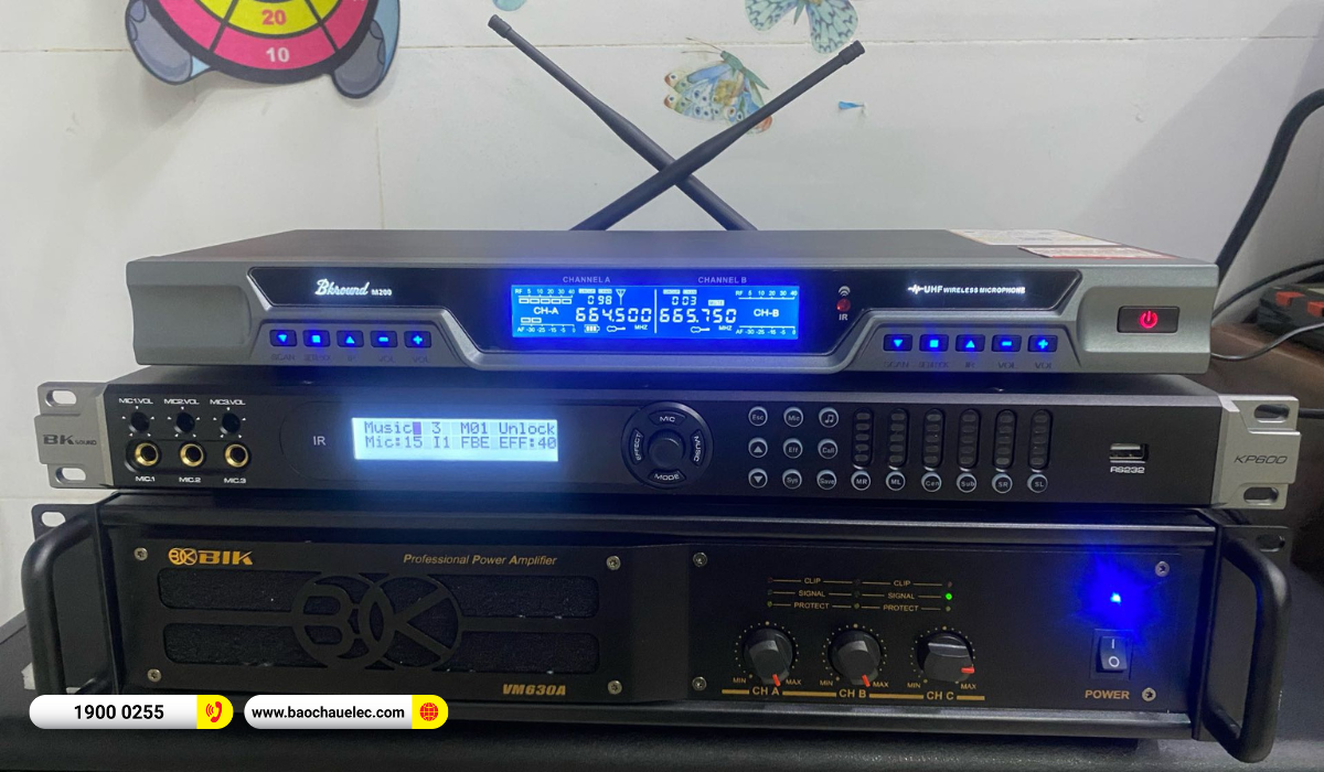 Lắp đặt d&agrave;n karaoke Denon gần 48tr cho anh Danh tại TP HCM
