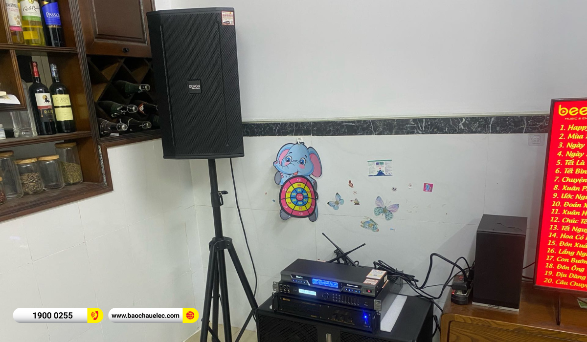 Lắp đặt d&agrave;n karaoke Denon gần 48tr cho anh Danh tại TP HCM