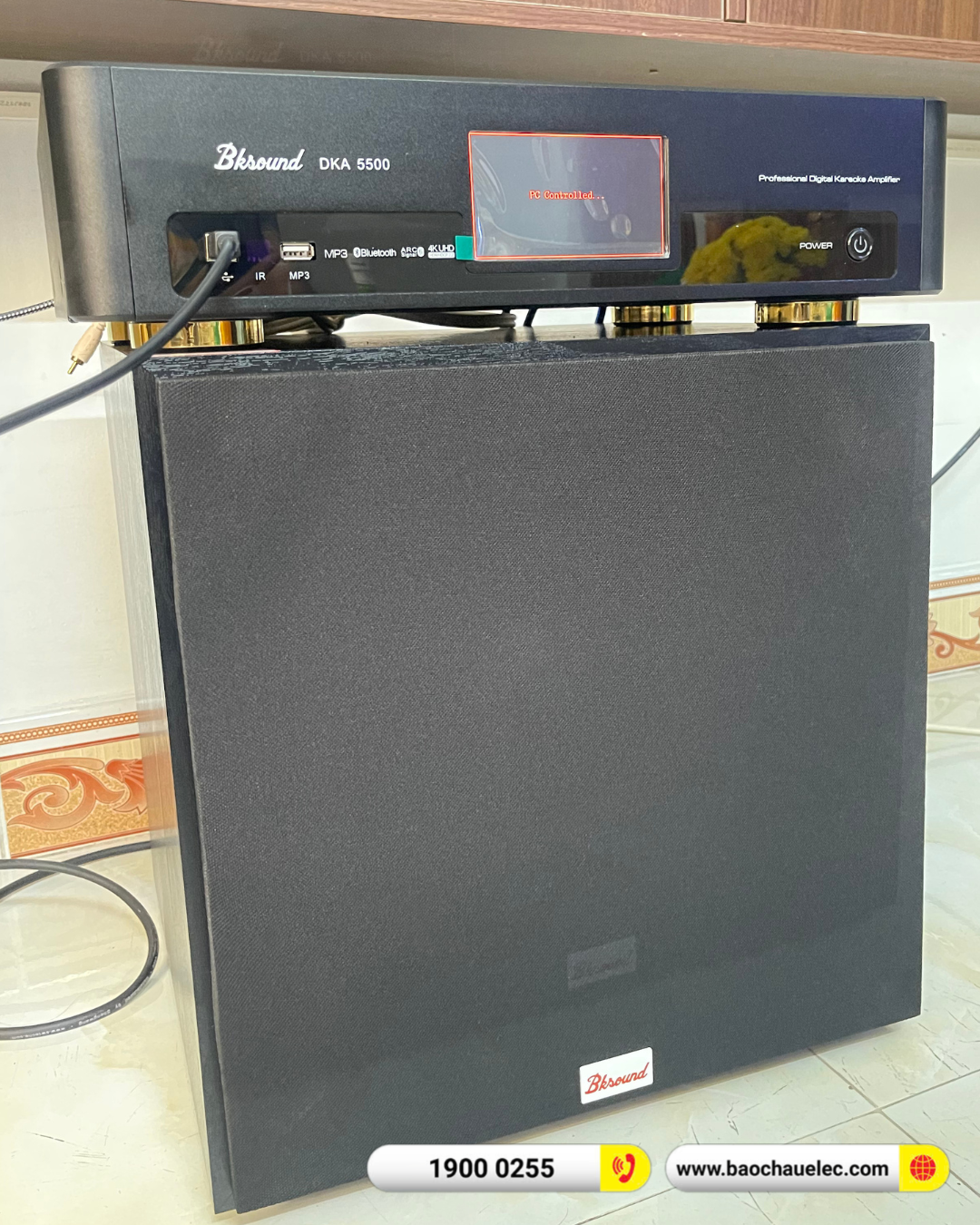 Lắp đặt d&agrave;n karaoke Denon hơn 18tr cho anh Phong tại Cần Thơ