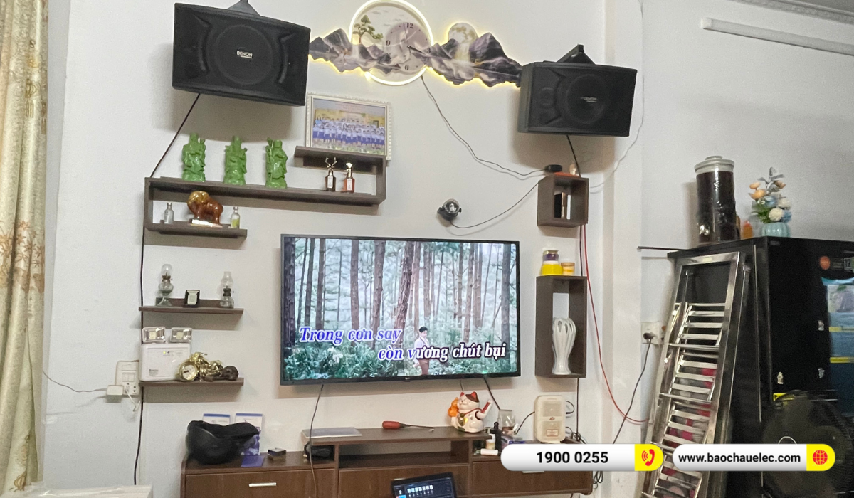 Lắp đặt d&agrave;n karaoke Denon hơn 18tr cho anh Phong tại Cần Thơ