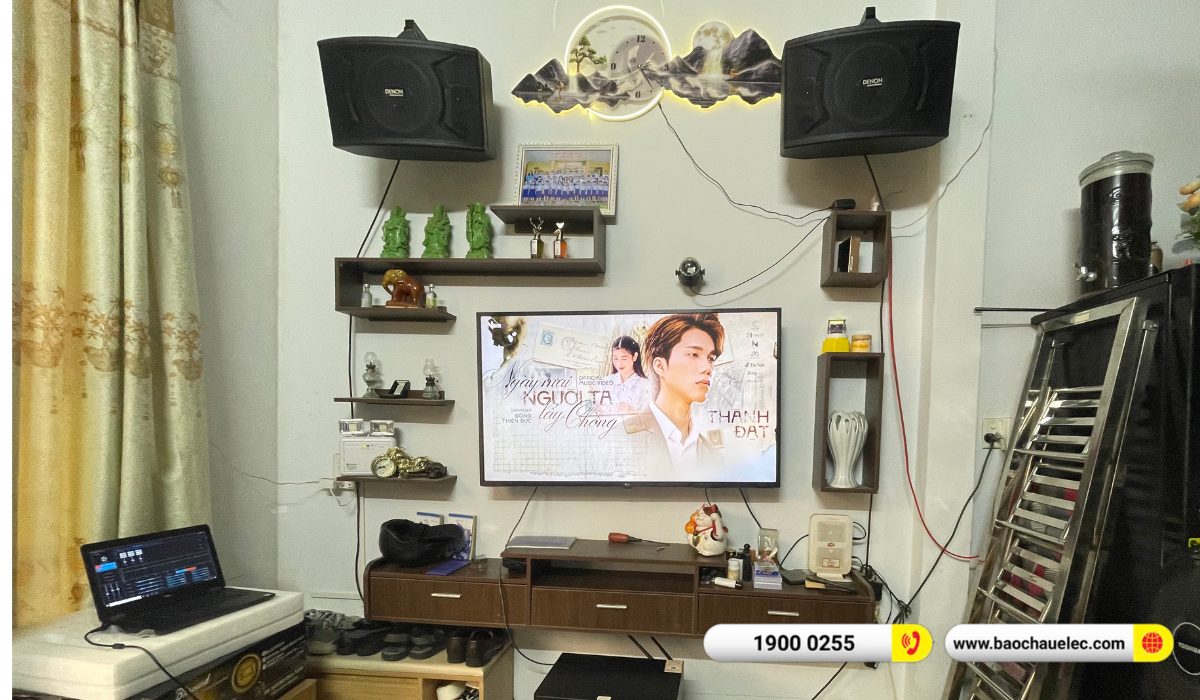Lắp đặt d&agrave;n karaoke Denon hơn 18tr cho anh Phong tại Cần Thơ 