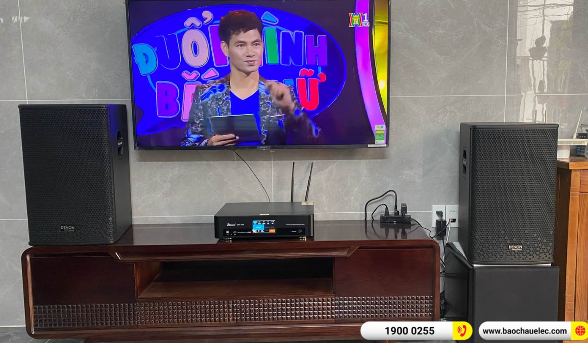 Lắp đặt d&agrave;n karaoke Denon hơn 28tr cho c&ocirc; Li&ecirc;n tại Hải Ph&ograve;ng 