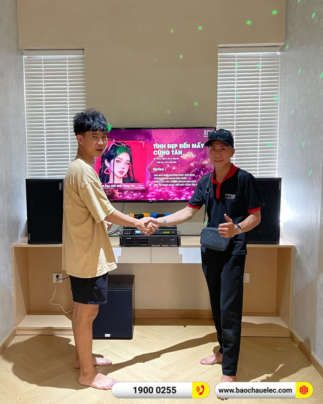 Lắp đặt d&agrave;n karaoke Denon hơn 31tr cho anh H&ugrave;ng tại B&igrave;nh Dương