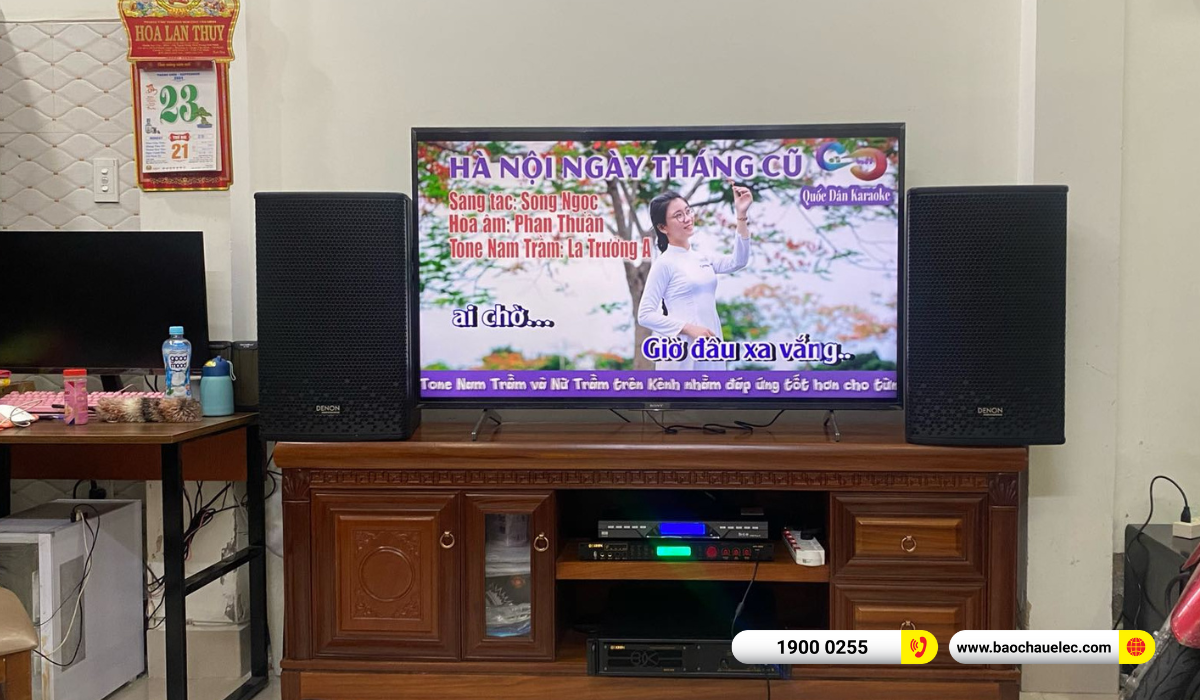 Lắp đặt d&agrave;n karaoke Denon hơn 37tr cho anh Đ&ocirc; tại TPHCM