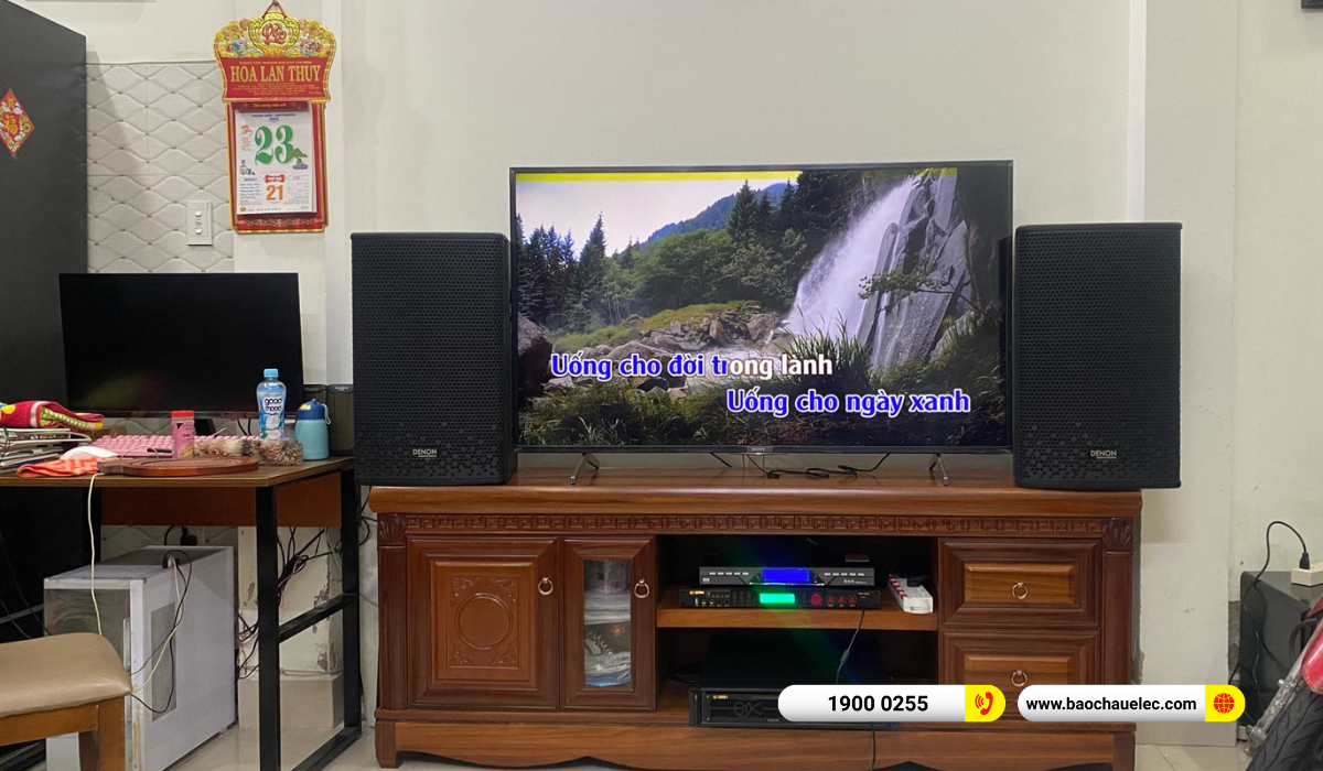 Lắp đặt d&agrave;n karaoke Denon hơn 37tr cho anh Đ&ocirc; tại TPHCM