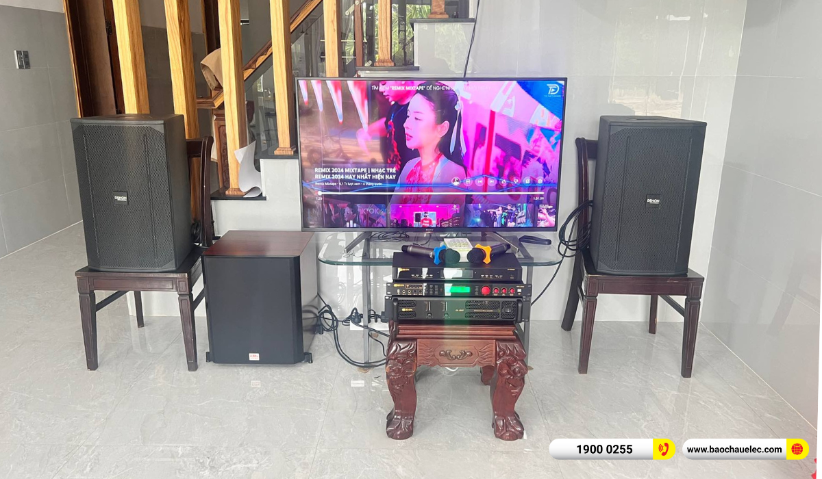 Lắp đặt d&agrave;n karaoke Denon hơn 45tr cho ch&uacute; Trọng tại Đắk Lắk