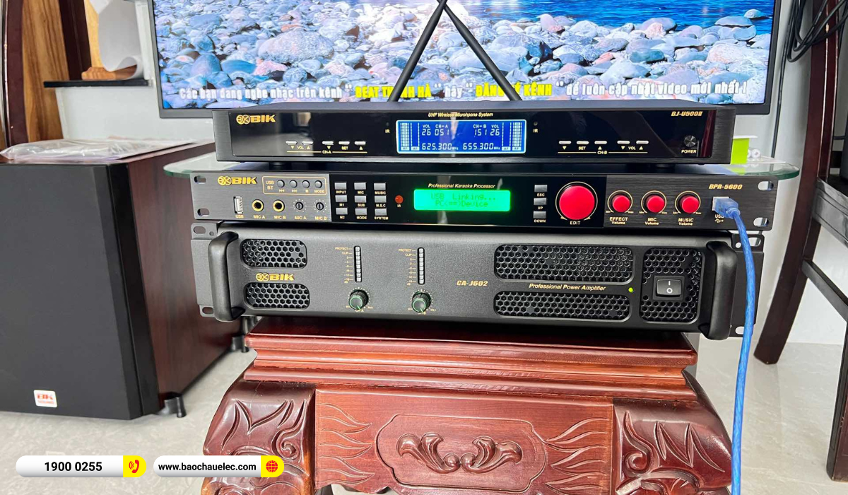 Lắp đặt d&agrave;n karaoke Denon hơn 45tr cho ch&uacute; Trọng tại Đắk Lắk
