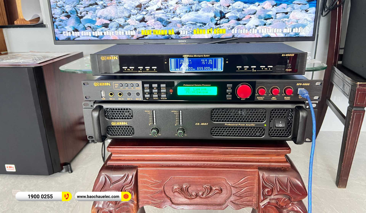 Lắp đặt d&agrave;n karaoke Denon hơn 45tr cho ch&uacute; Trọng tại Đắk Lắk