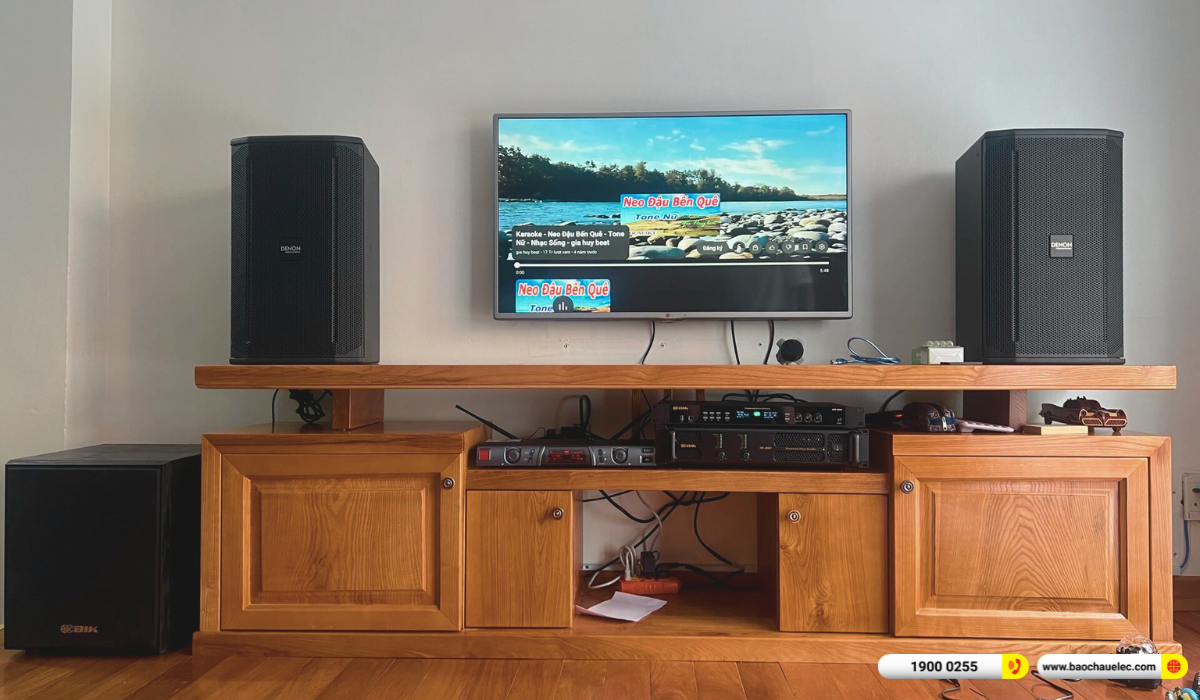 Lắp đặt d&agrave;n karaoke Denon hơn 46tr cho ch&uacute; Cường tại TP HCM