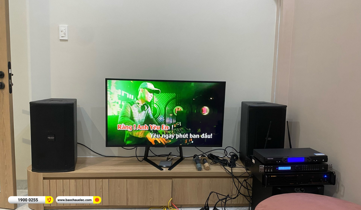 Lắp đặt d&agrave;n karaoke Denon hơn 48tr cho anh Tuyến tại TP HCM