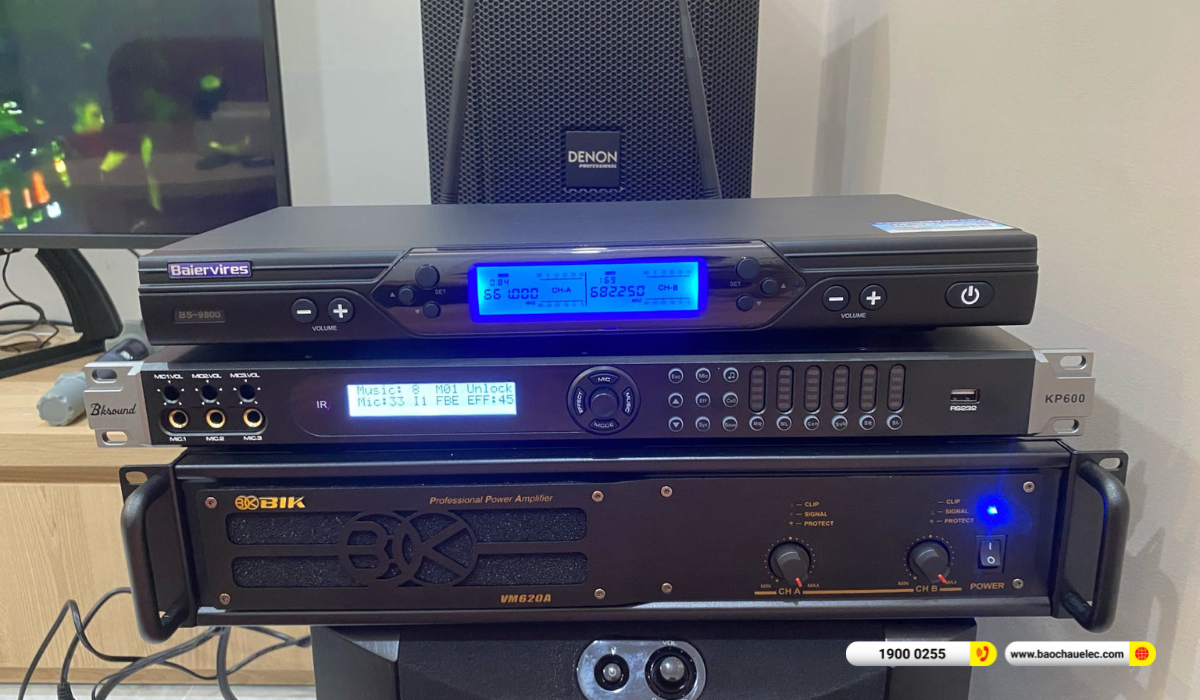 Lắp đặt d&agrave;n karaoke Denon hơn 48tr cho anh Tuyến tại TP HCM