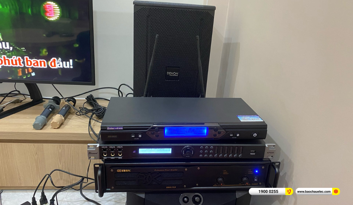 Lắp đặt d&agrave;n karaoke Denon hơn 48tr cho anh Tuyến tại TP HCM