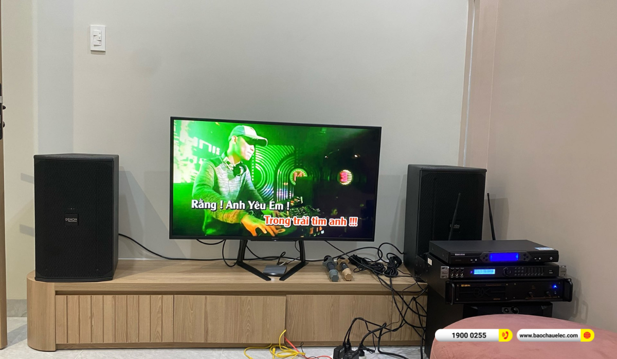 Lắp đặt d&agrave;n karaoke Denon hơn 48tr cho anh Tuyến tại TP HCM