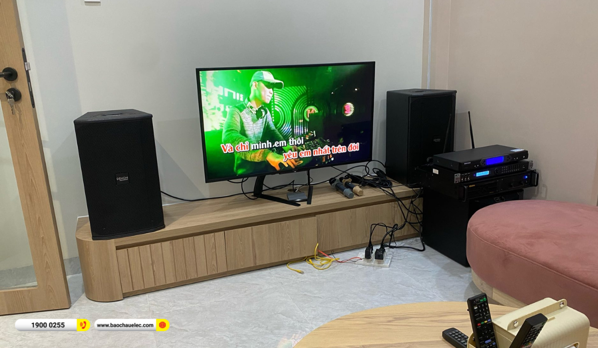Lắp đặt d&agrave;n karaoke Denon hơn 48tr cho anh Tuyến tại TP HCM