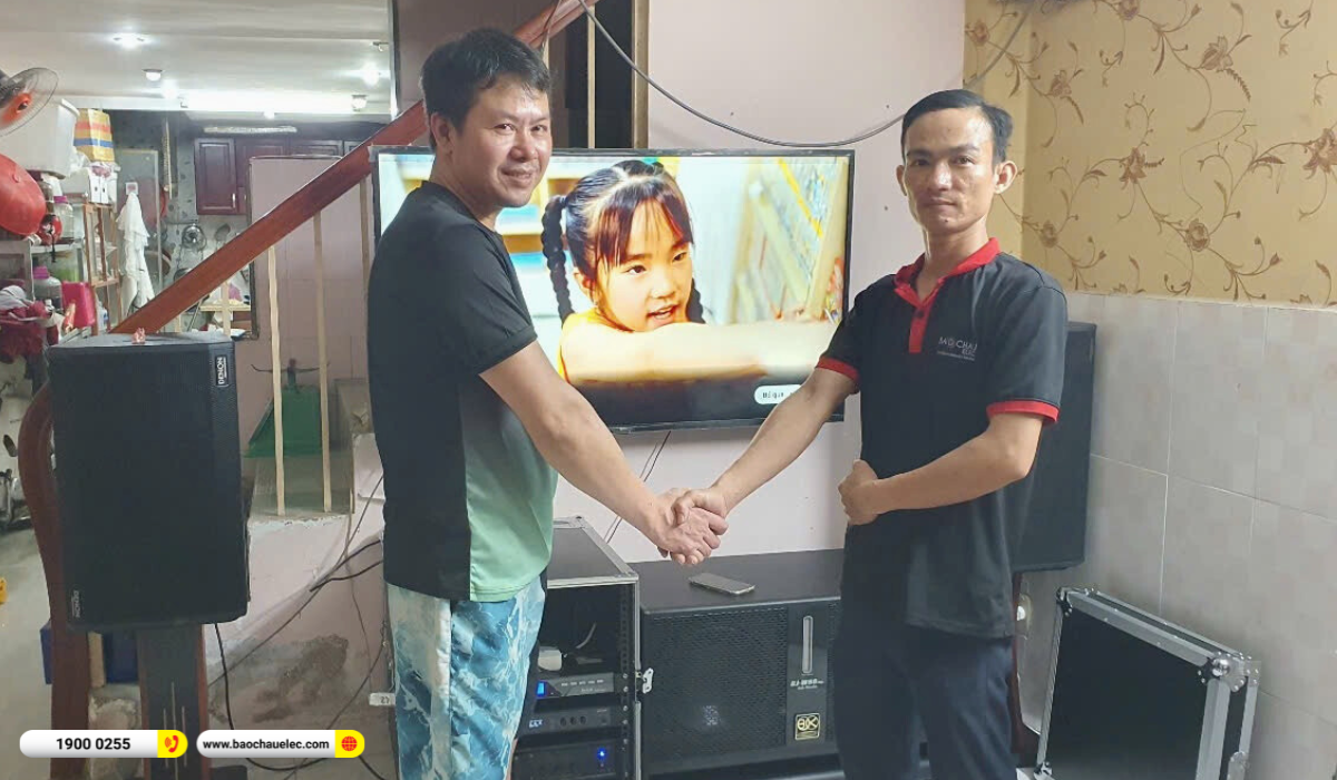Lắp đặt d&agrave;n karaoke Denon hơn 50tr cho anh Trương tại TP HCM