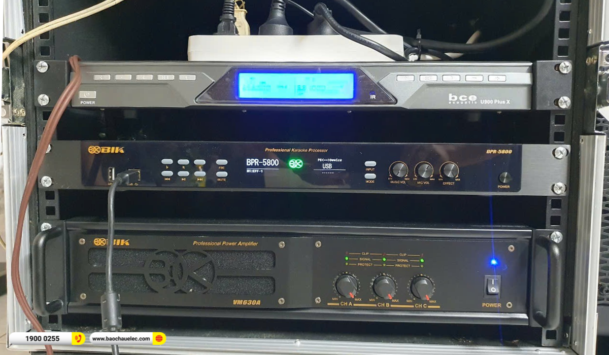 Lắp đặt d&agrave;n karaoke Denon hơn 50tr cho anh Trương tại TP HCM