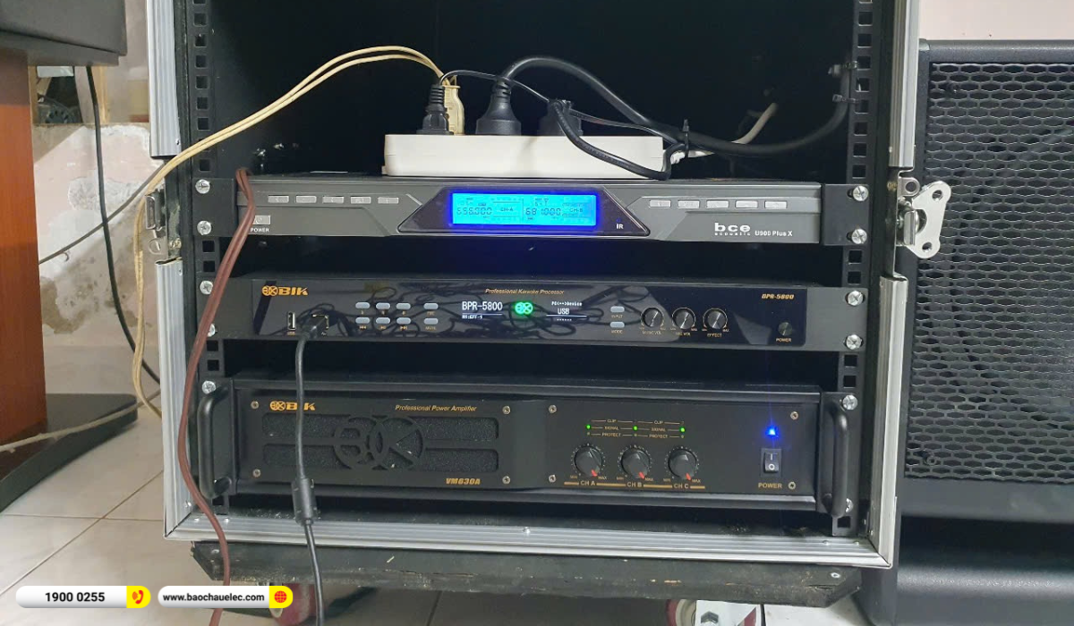 Lắp đặt d&agrave;n karaoke Denon hơn 50tr cho anh Trương tại TP HCM