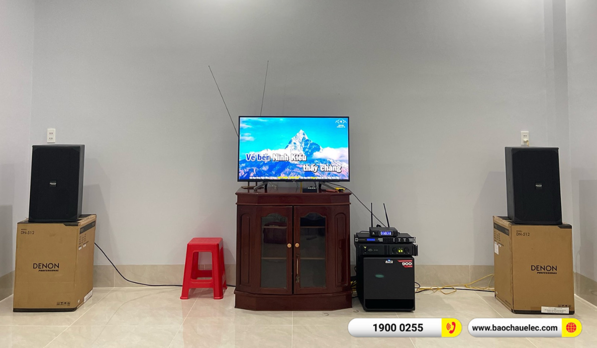 Lắp đặt d&agrave;n karaoke Denon hơn 58tr cho anh Đẳng tại C&agrave; Mau