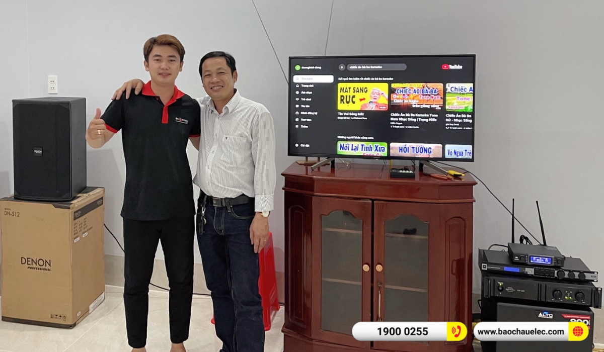 Lắp đặt d&agrave;n karaoke Denon hơn 58tr cho anh Đẳng tại C&agrave; Mau 