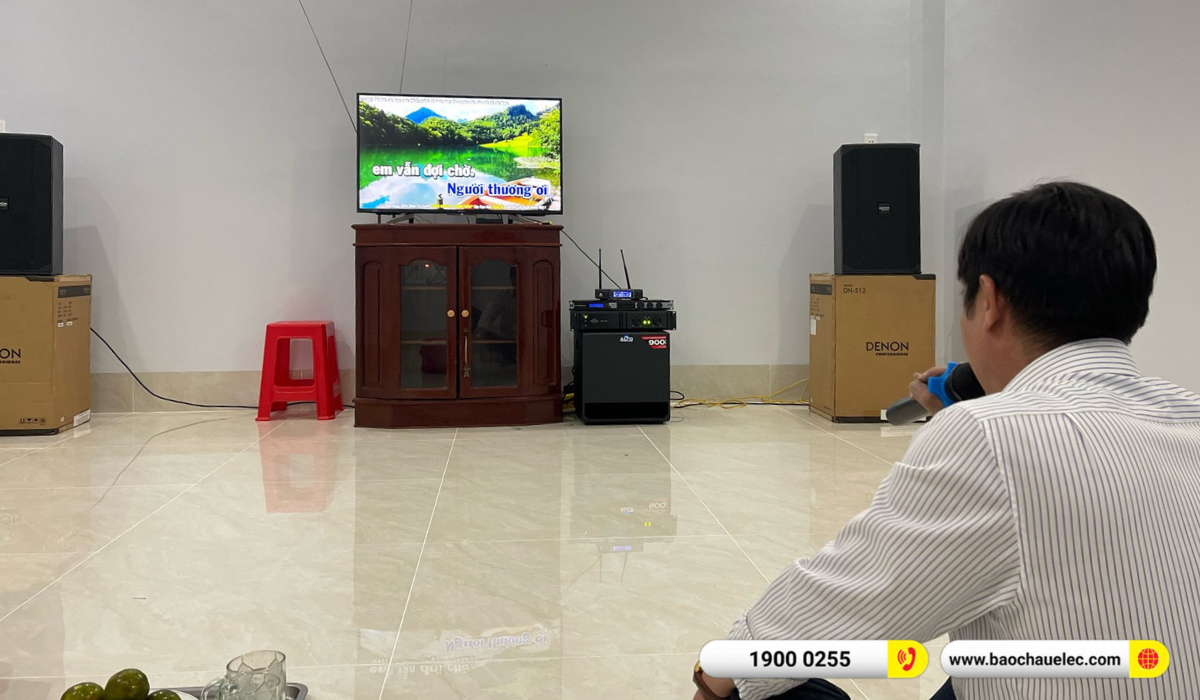Lắp đặt d&agrave;n karaoke Denon hơn 58tr cho anh Đẳng tại C&agrave; Mau