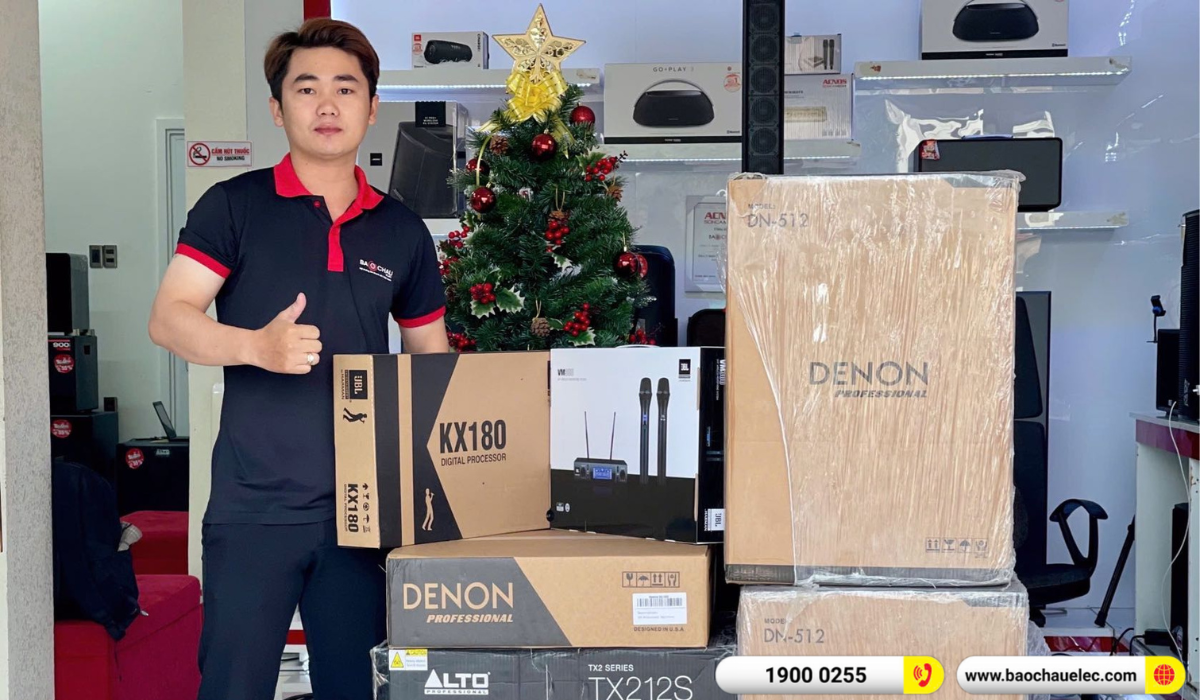 Lắp đặt d&agrave;n karaoke Denon hơn 58tr cho anh Đẳng tại C&agrave; Mau