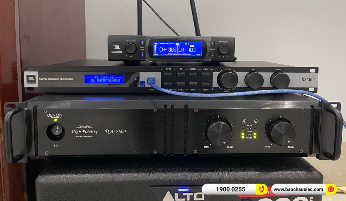 Lắp đặt d&agrave;n karaoke Denon hơn 58tr cho anh Đẳng tại C&agrave; Mau