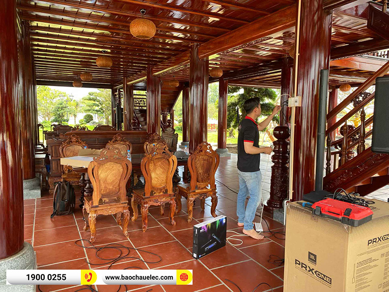 Lắp đặt d&agrave;n karaoke di động JBL