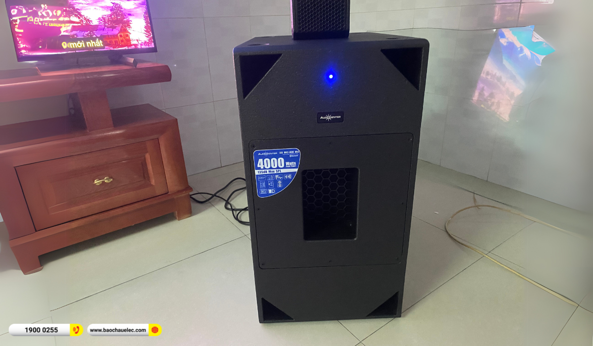 Lắp đặt d&agrave;n karaoke di động Audiocenter cho anh Dương tại TP HCM