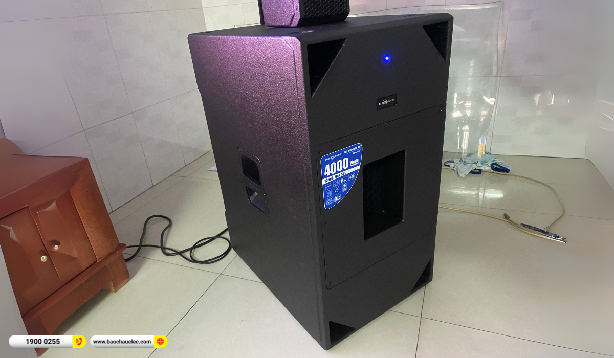 Lắp đặt d&agrave;n karaoke di động Audiocenter cho anh Dương tại TP HCM