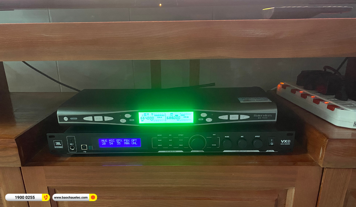 Lắp đặt d&agrave;n karaoke di động Audiocenter cho anh Dương tại TP HCM