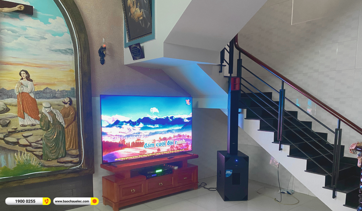 Lắp đặt d&agrave;n karaoke di động Audiocenter cho anh Dương tại TP HCM