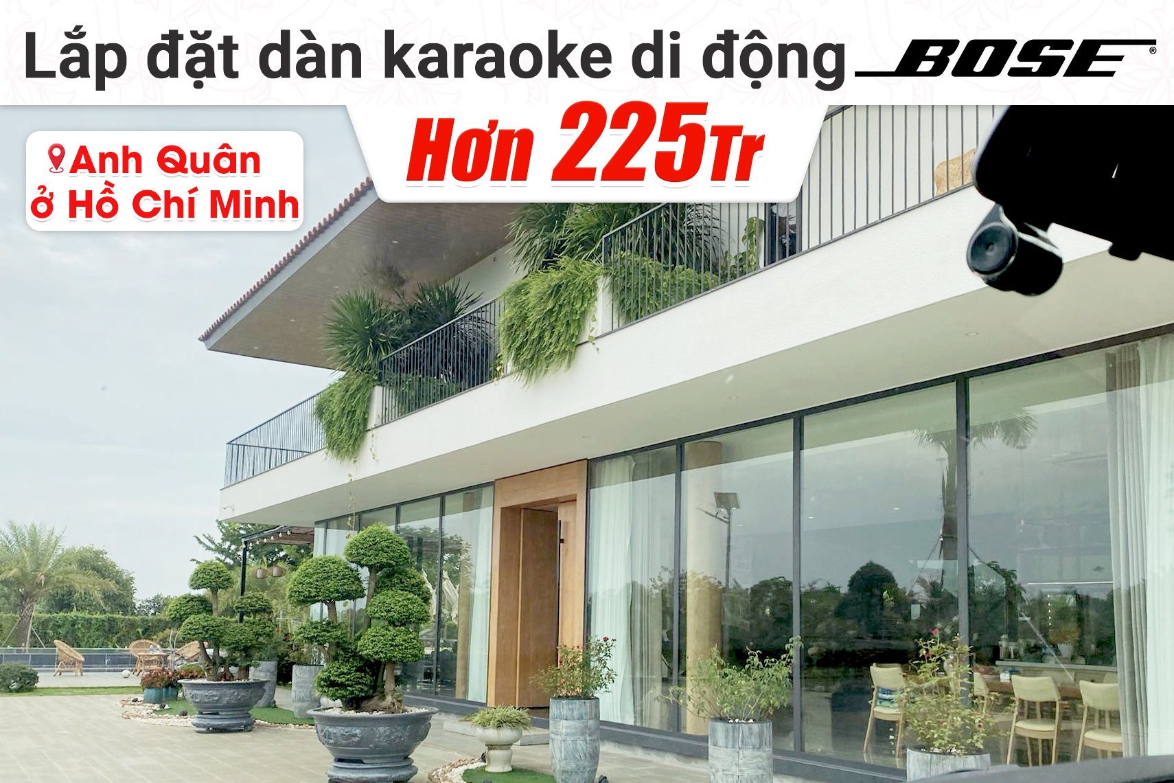 Lắp đặt dàn karaoke di động Bose hơn 225tr cho anh Quân tại TP HCM (Bose L1 Pro32 + Sub2, AAP K9900 II luxury, BS9800, BIK BSQ-8...)