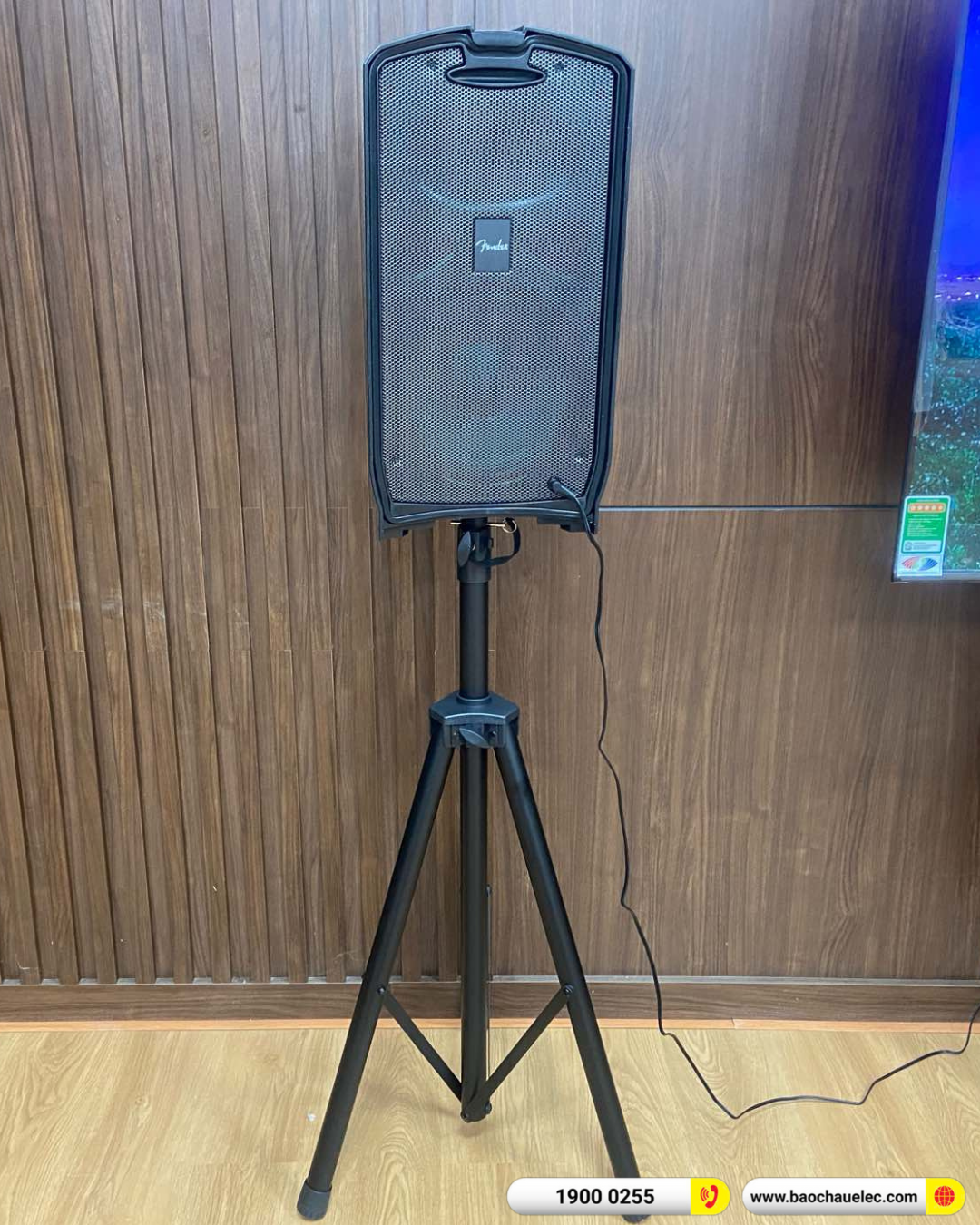 Lắp đặt d&agrave;n karaoke di động Fender hơn 35tr cho trường đại học hạ long tại Quảng Ninh