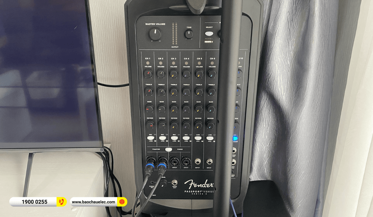 Lắp đặt d&agrave;n karaoke di động Fender gần 45tr cho anh Danh tại B&igrave;nh Dương